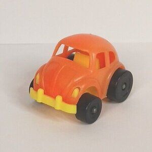 1973 Steven MFG Volkswagon Beetle VW Plastic Orange Antique Collectable